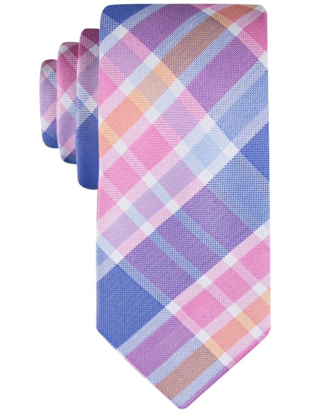 Tommy Hilfiger Men S Festive Plaid Tie Necktie Classic 3 Silk Blend Pink